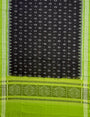 Green and Black Sambalpuri Handloom Cotton Dress Material with Passapali Pattern