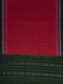 Green and Red Nuapatna Handloom Cotton Dress Material