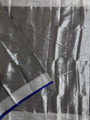 Grey Handloom Cotton Tissue Saree