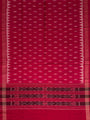 Greyish Green and Red Sambalpuri Handloom Cotton Dress Material