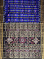 Indigo Blue and Black Handloom Khandua Patta Saree