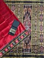 Maroon and Black Pasapalli Border Handloom Khandua Patta Saree
