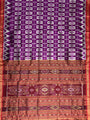 Purple and Red Handloom Khandua Patta Saree
