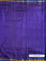 Royal Blue Dongria Triangle Pattern Anchal Handloom Khandua Patta Saree