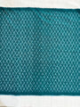 Green and White Pochampally Mercerised Cotton Handloom Saree in Ikkat Pattern
