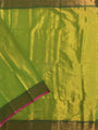 Light Green Handloom Cotton Tissue Saree