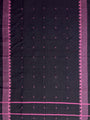 Light Pink and Black Nuapatna Handloom Cotton Dress Material