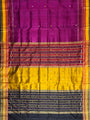 Magenta Kathiphera Pure Silk Handloom Khandua Patta Saree