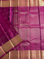 Magenta Pure Silk Kanjivaram Handloom Saree