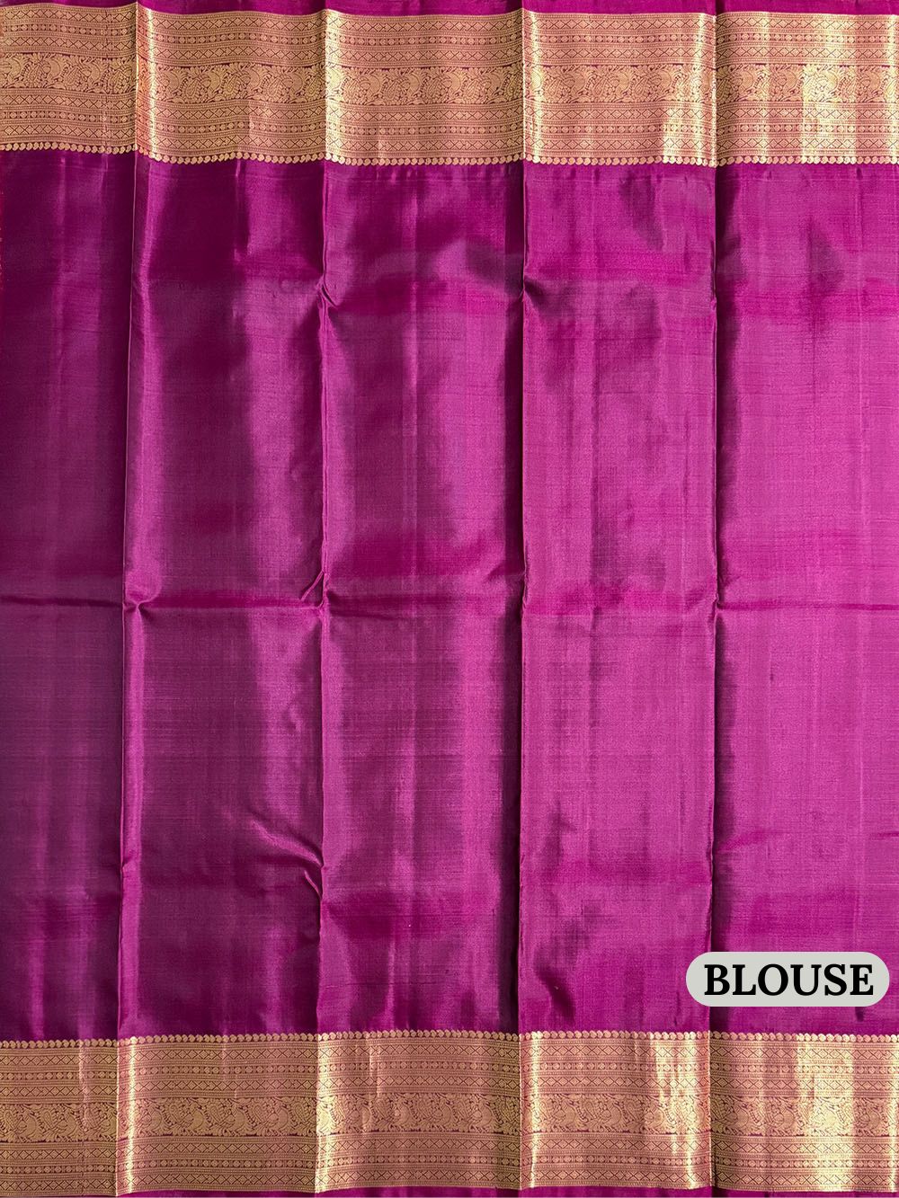 Magenta Pure Silk Kanjivaram Handloom Saree