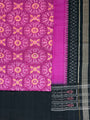 Magenta and Black Sambalpuri Handloom Cotton Dress Material