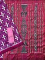 Magenta and Pink Pure Silk Handloom Khandua Patta Saree