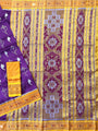 Magenta and Yellow Sankha Pattern Pure Silk Handloom Khandua Patta Saree