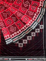 Maroon and Black Nuapatna Handloom Cotton Saree