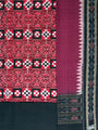 Maroon and Black Pasapalli Pattern Sambalpuri Handloom Cotton Dress Material