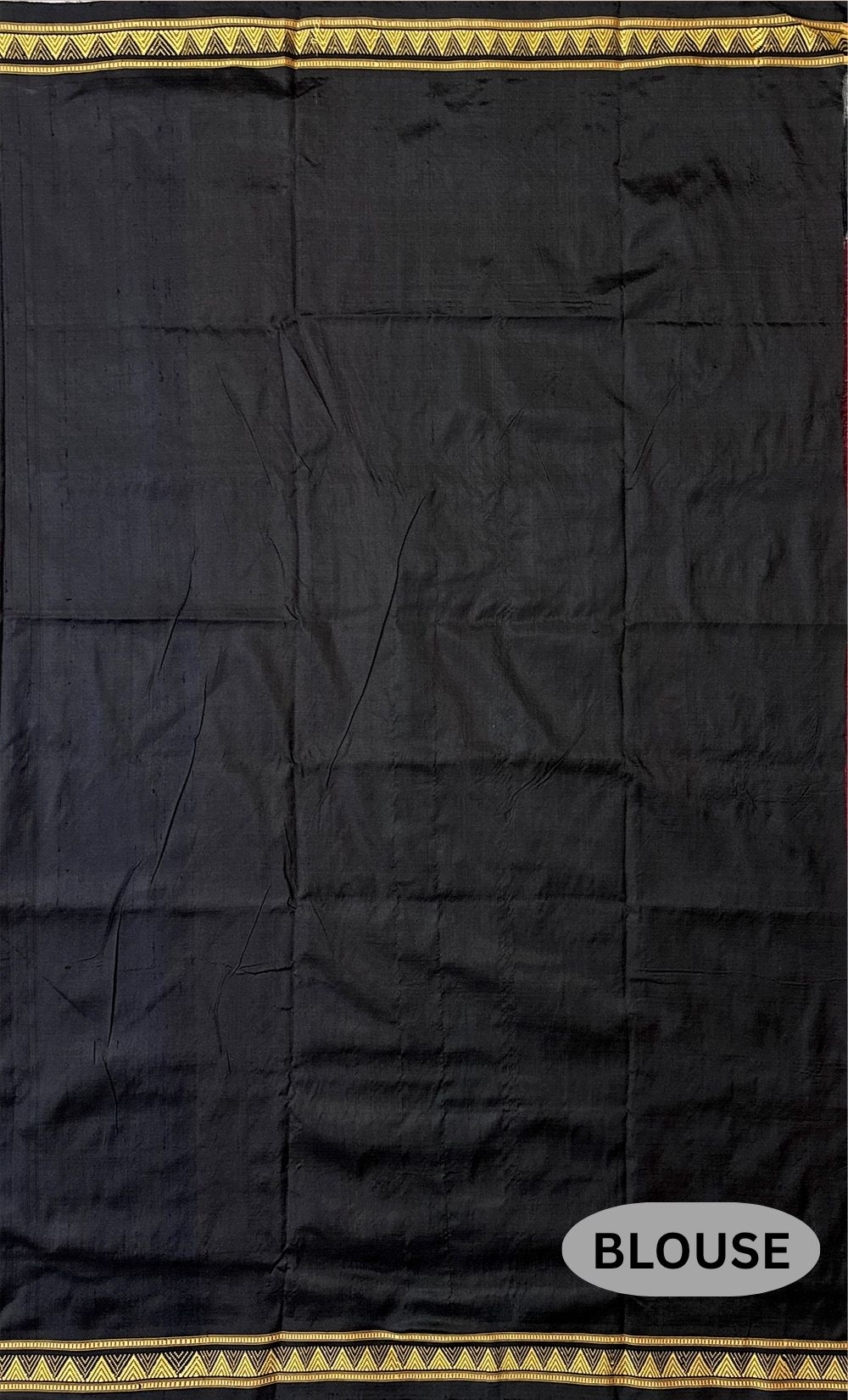 Maroon and Black  Pure Silk Handloom Khandua Patta Saree with Dongria Pattern Border