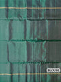 Metallic Green Pure Soft Silk Handloom Saree