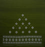 Olive Green and White Sambalpuri Handloom Cotton Dress Material