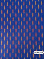 Orange and Blue Pochampally Mercerised Cotton Handloom Saree in Ikkat Pattern