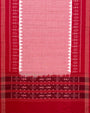Peach and Red Sambalpuri Handloom Cotton Dress Material