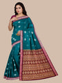 Pine Green and Maroon Handloom Cotton Sambalpuri Saree