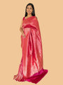 Pink All over Jaal Banarasi Katan Silk Saree
