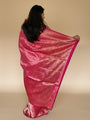 Pink All over Jaal Banarasi Katan Silk Saree