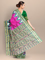 Pink and Green Handloom Khandua Patta Saree