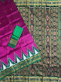 Pink and Green Pure Silk Handloom Khandua Patta Saree