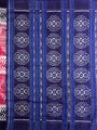 Pink and Navy Blue Sambalpuri Handloom Cotton Saree
