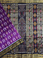 Purple and Black Handloom Khandua Patta Saree