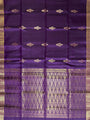 Purple and Golden Pure Silk Kanjivaram Handloom Saree