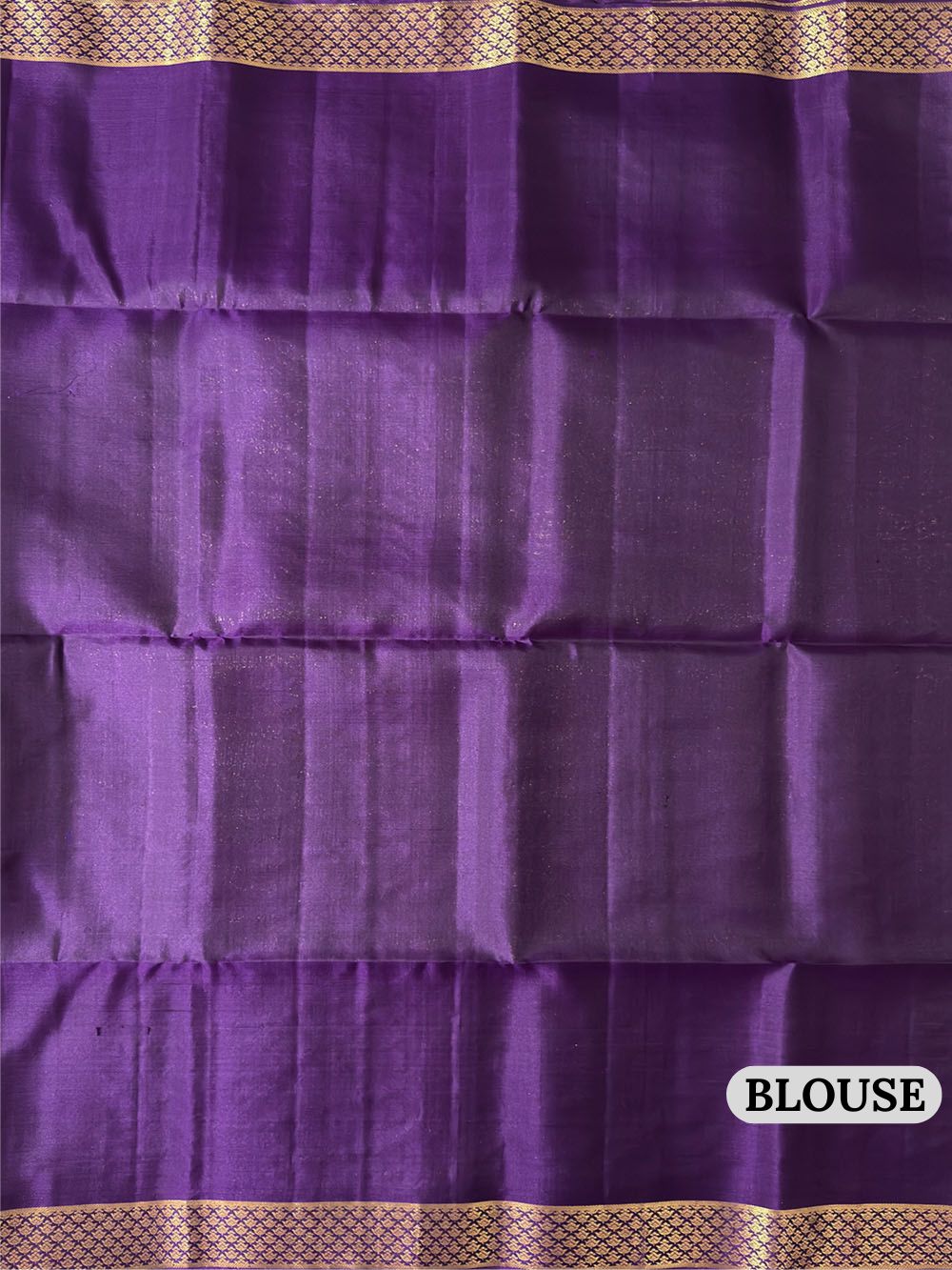 Purple and Golden Pure Silk Kanjivaram Handloom Saree