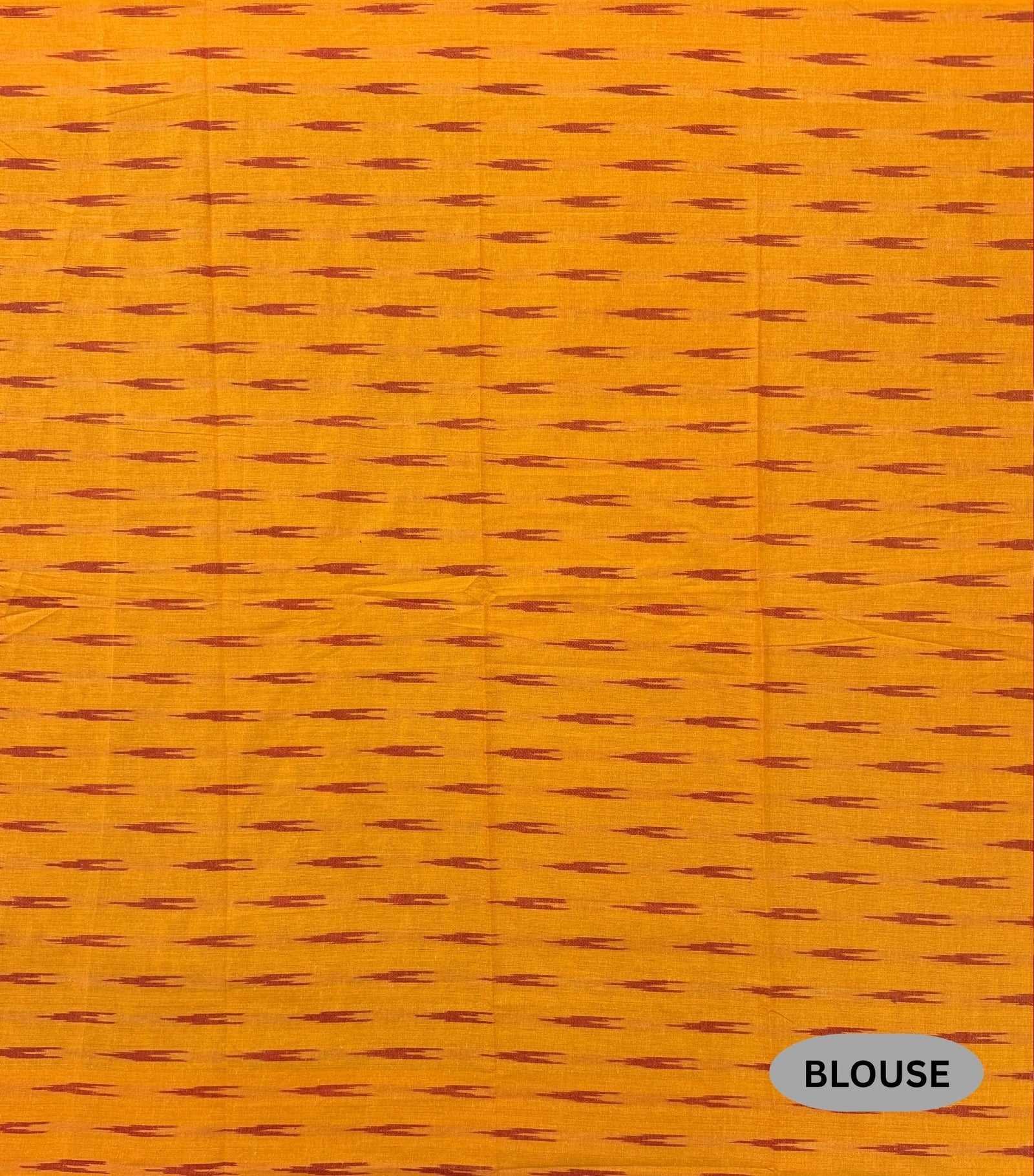 Purple and Orange Pochampally Mercerised Cotton Handloom Saree in Ikkat Pattern