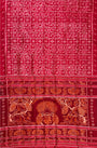 Red Odia Barnamala Pure Silk Handloom Khandua Patta Saree
