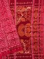 Red Odia Barnamala Pure Silk Handloom Khandua Patta Saree