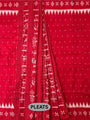 Red Patli Pure Silk Handloom Khandua Patta Saree