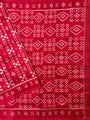 Red Pure Silk Handloom Khandua Patta Saree