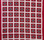 Red, White and Black Sambalpuri Handloom Cotton Dress Material with Pasapalli Pattern