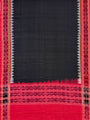 Red, White and Black Sambalpuri Handloom Cotton Dress Material with Pasapalli Pattern