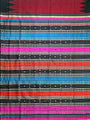 Red and Black Double Pallu Handloom Berhampuri Pure Silk Patta Saree