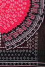 Red and Black Elephant Motif Handloom Cotton Sambalpuri Saree