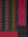 Red and Black Nuapatna Handloom Cotton Dress Material