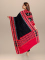 Red and Black Pasapalli Pattern Sambalpuri Handloom Cotton Dress Material
