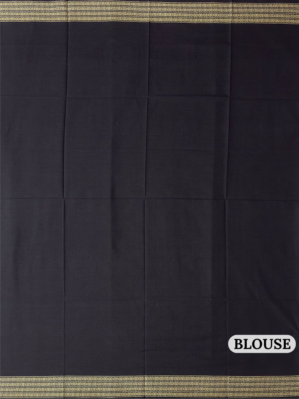 Red and Blue Handloom Cotton Sambalpuri Saree with Flower Motifs