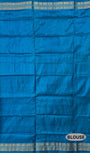 Red and Turquoise Pure Sambalpuri Tissue Silk Handloom Saree