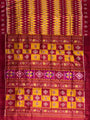 Red and Yellow Handloom Khandua Patta Saree