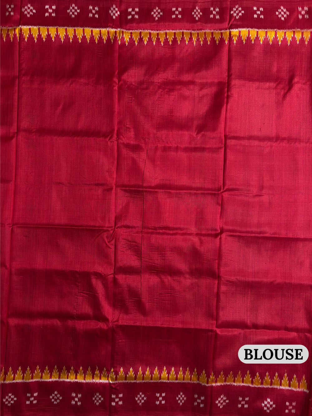 Red and Yellow Handloom Khandua Patta Saree