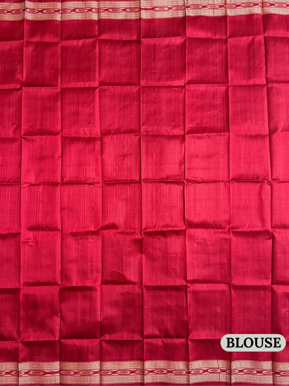 Blue and Red Nabakothi Pure Silk Handloom Khandua Patta Saree