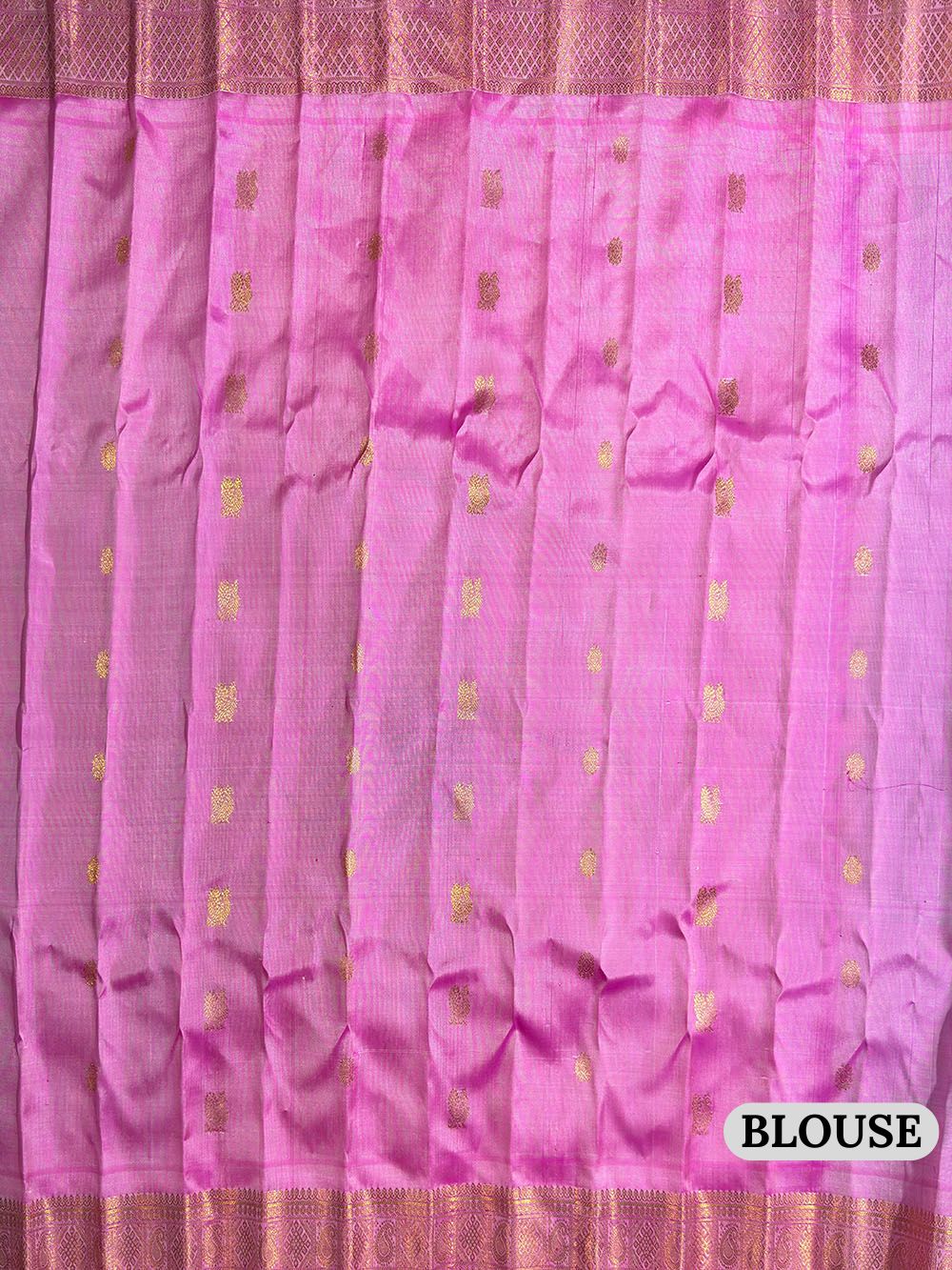 Sea Green and Pink Pure Silk Gadwal Handloom Saree